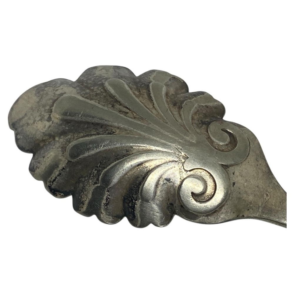 Antique Decorative Silver Serving Spoon​ - Picture 9 of 10